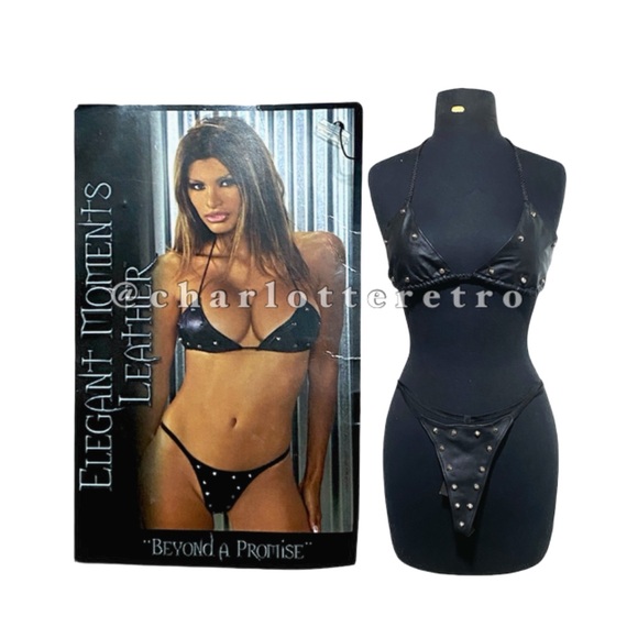 Elegant Moments Leather • Beyond a Promise • Studded String Bikini - Picture 1 of 11